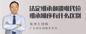 法定继承和遗嘱代位继承顺序有什么区别