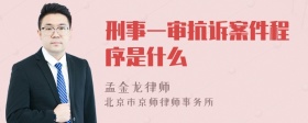 刑事一审抗诉案件程序是什么