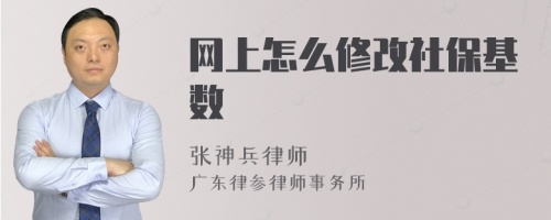 网上怎么修改社保基数