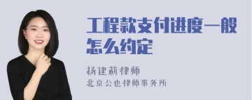 工程款支付进度一般怎么约定