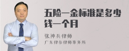 五险一金标准是多少钱一个月