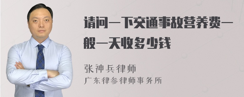 请问一下交通事故营养费一般一天收多少钱