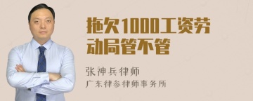 拖欠1000工资劳动局管不管