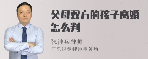 父母双方的孩子离婚怎么判