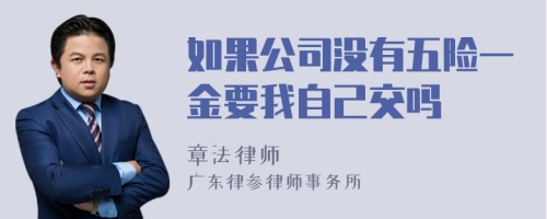 如果公司没有五险一金要我自己交吗