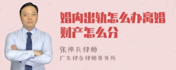 婚内出轨怎么办离婚财产怎么分