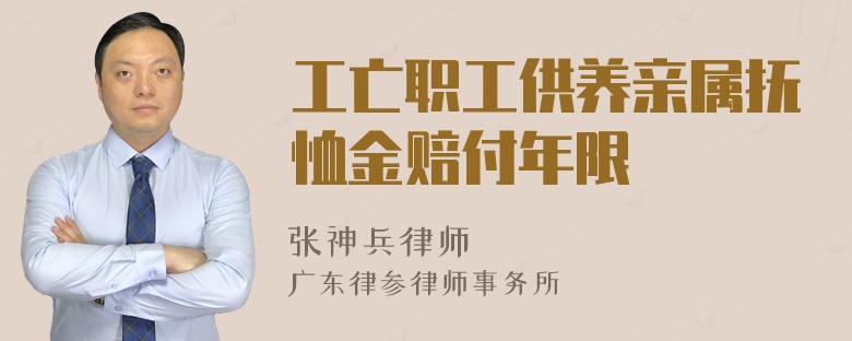 工亡职工供养亲属抚恤金赔付年限