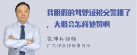 我用假的驾驶证被交警抓了，大概会怎样处罚啊