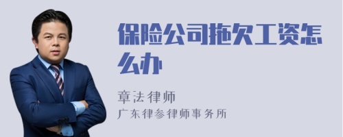 保险公司拖欠工资怎么办