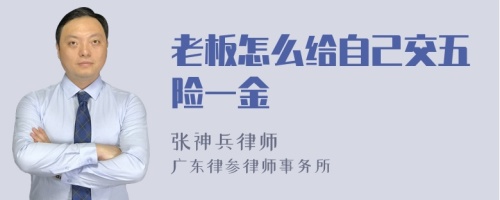 老板怎么给自己交五险一金