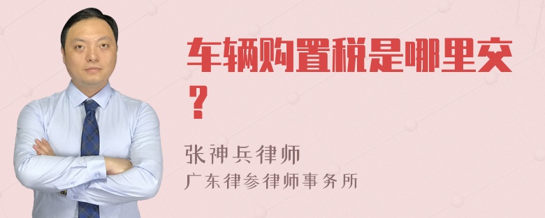 车辆购置税是哪里交？