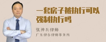 一套房子被执行可以强制执行吗