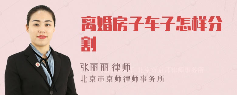 离婚房子车子怎样分割