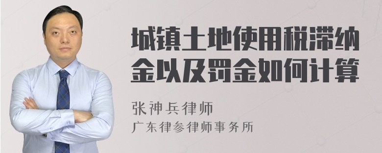 城镇土地使用税滞纳金以及罚金如何计算