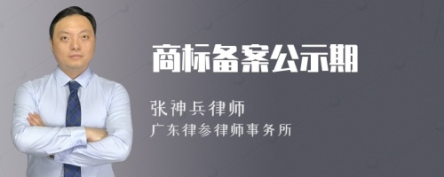 商标备案公示期