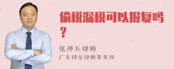 偷税漏税可以报复吗？