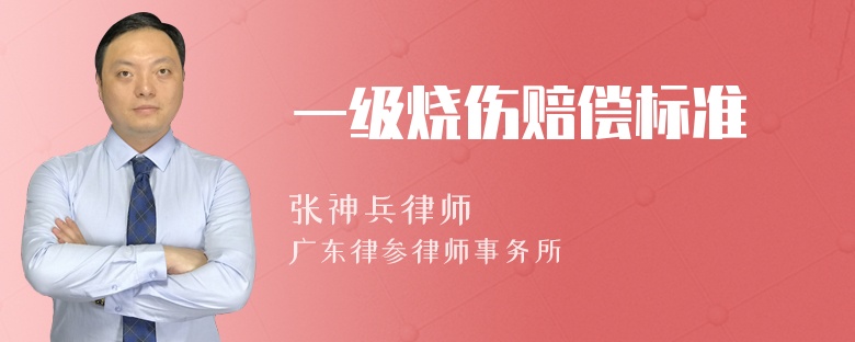 一级烧伤赔偿标准