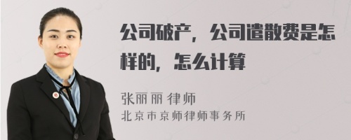 公司破产，公司遣散费是怎样的，怎么计算