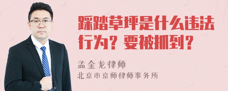 踩踏草坪是什么违法行为？要被抓到？