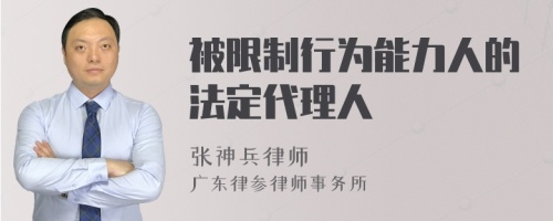 被限制行为能力人的法定代理人