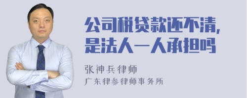 公司税贷款还不清,是法人一人承担吗