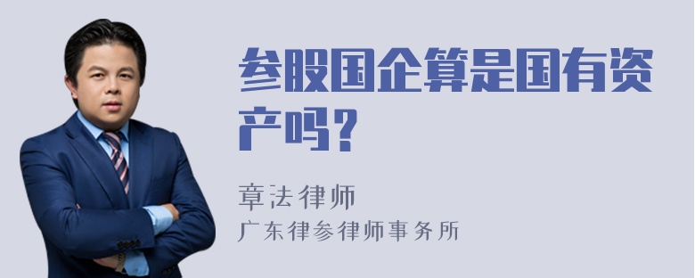 参股国企算是国有资产吗？