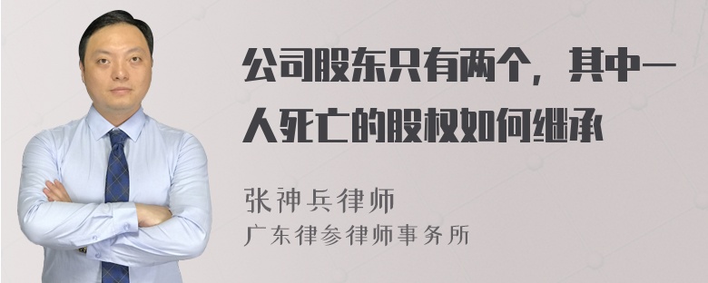 公司股东只有两个，其中一人死亡的股权如何继承