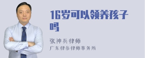 16岁可以领养孩子吗