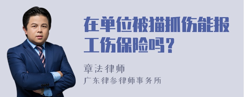 在单位被猫抓伤能报工伤保险吗？