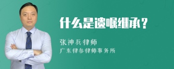 什么是遗嘱继承？