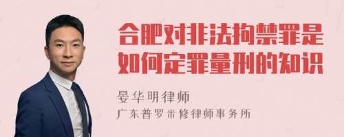 合肥对非法拘禁罪是如何定罪量刑的知识