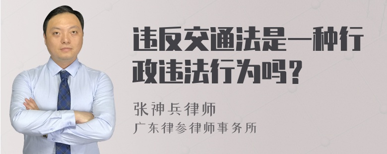 违反交通法是一种行政违法行为吗？