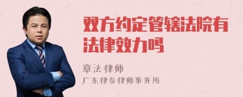 双方约定管辖法院有法律效力吗