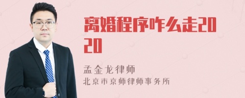 离婚程序咋么走2020