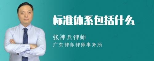 标准体系包括什么