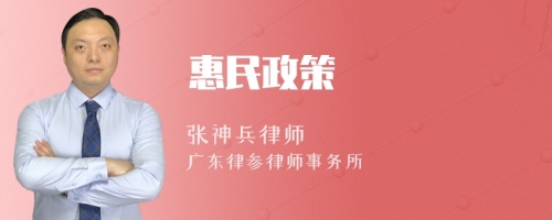 惠民政策