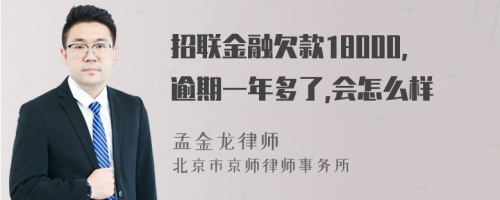 招联金融欠款18000,逾期一年多了,会怎么样