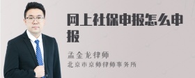 网上社保申报怎么申报