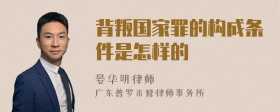 背叛国家罪的构成条件是怎样的