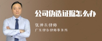 公司伪造证据怎么办