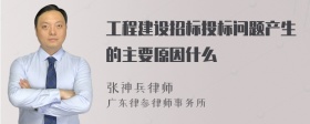 工程建设招标投标问题产生的主要原因什么