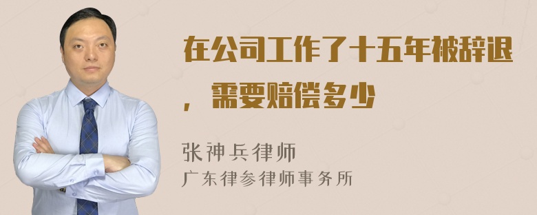 在公司工作了十五年被辞退，需要赔偿多少