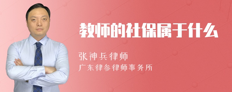 教师的社保属于什么