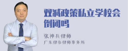 双减政策私立学校会倒闭吗