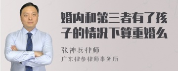 婚内和第三者有了孩子的情况下算重婚么