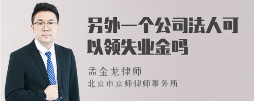 另外一个公司法人可以领失业金吗