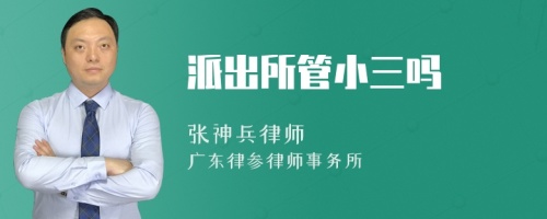 派出所管小三吗