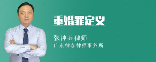 重婚罪定义