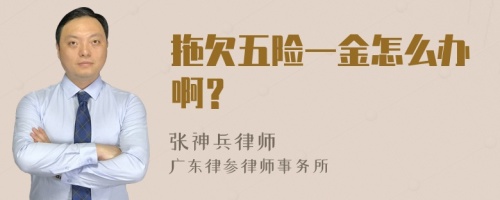 拖欠五险一金怎么办啊？