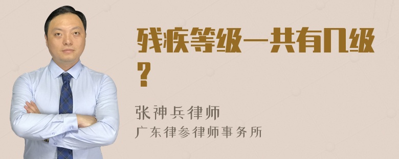 残疾等级一共有几级?